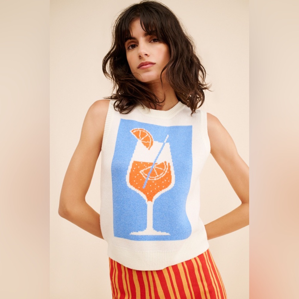 Aperol Spritz Sweater Vest